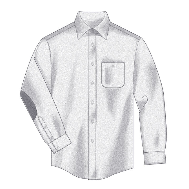 Sketch of the Elbow-Patch Trail Shirt