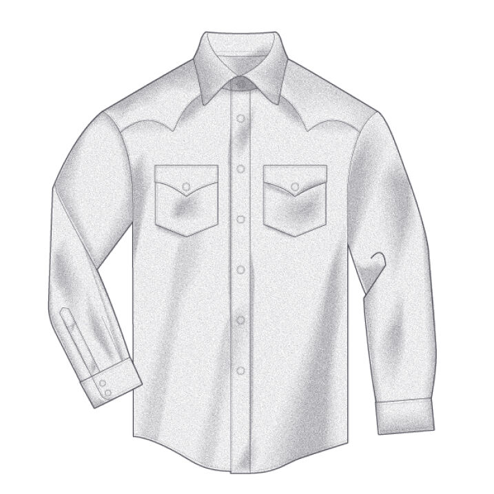 Sketch of the Snap Front Canyon Shirt