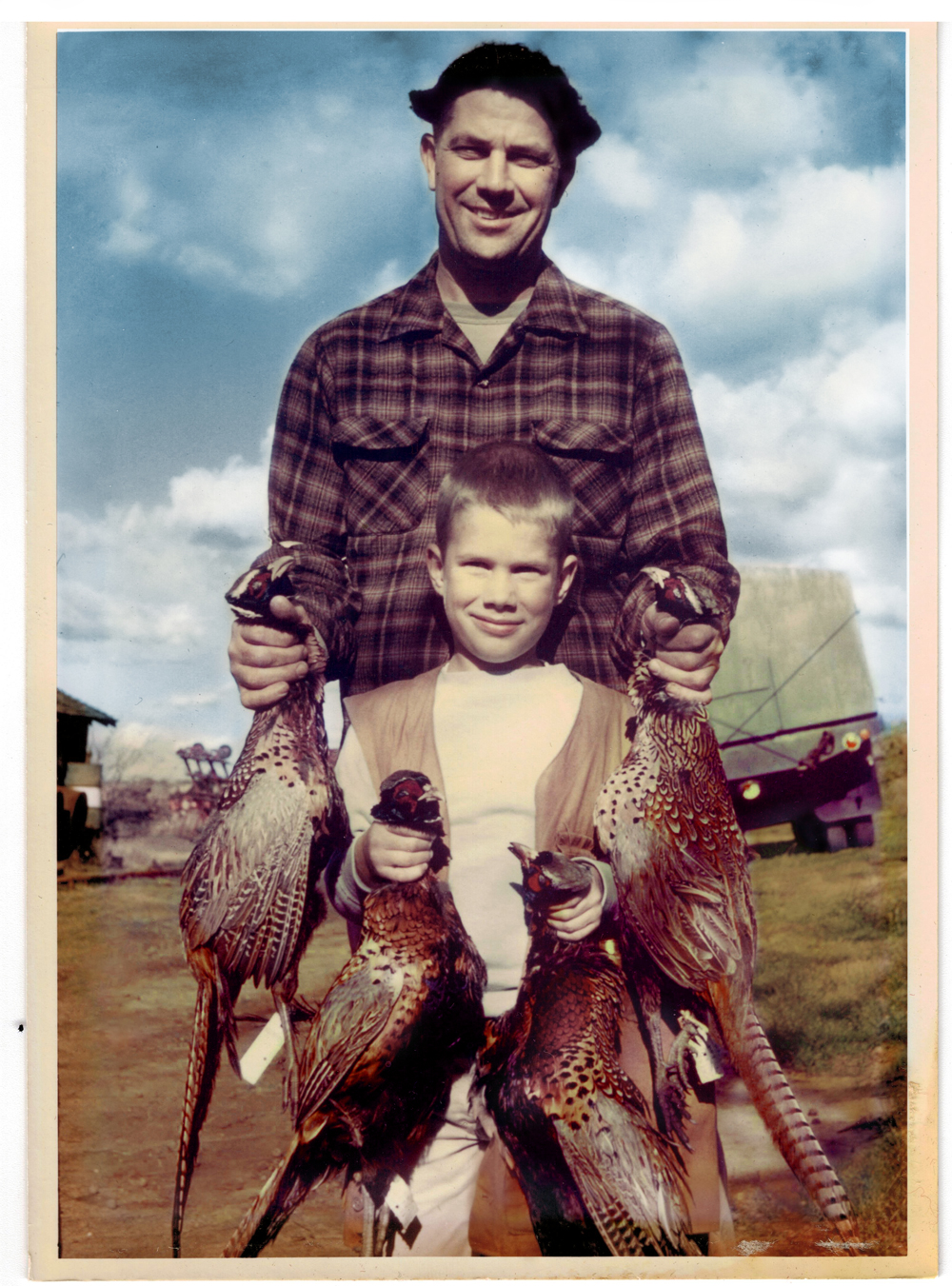 1963 photo of Matt Raven and his father in Pendleton shirts. Photo courtesy Matt Raven.