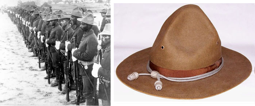 Buffalo Soldiers and a distinctive hat they wore while Liberators_of_Cuba.jpg