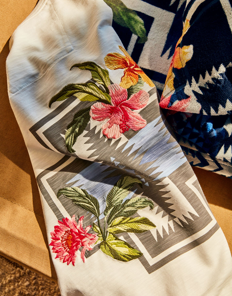 A shirt from the Pendleton and Tommy Bahama collaborative line. 