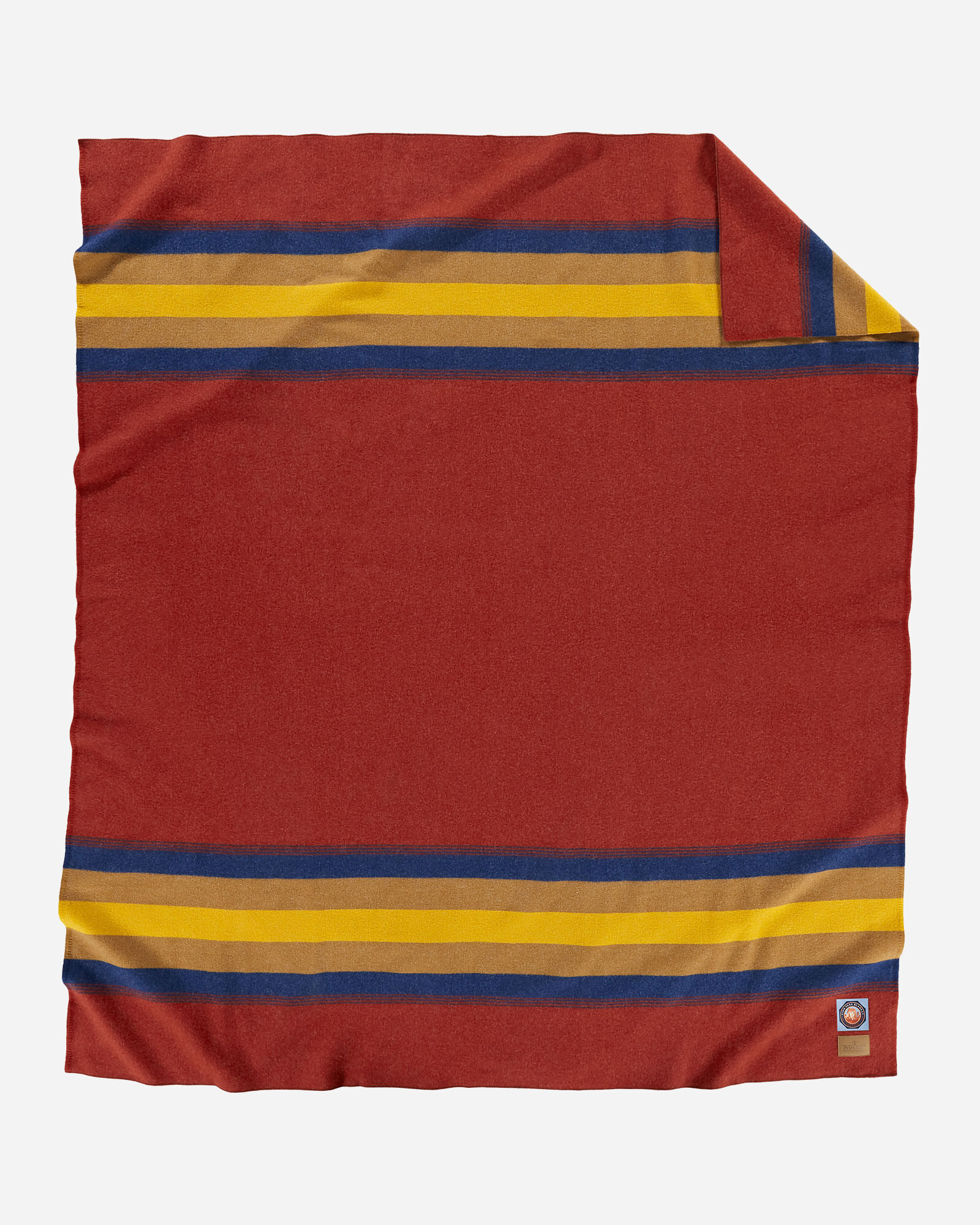 Pendleton Zion National park blanket in deep rusty red.