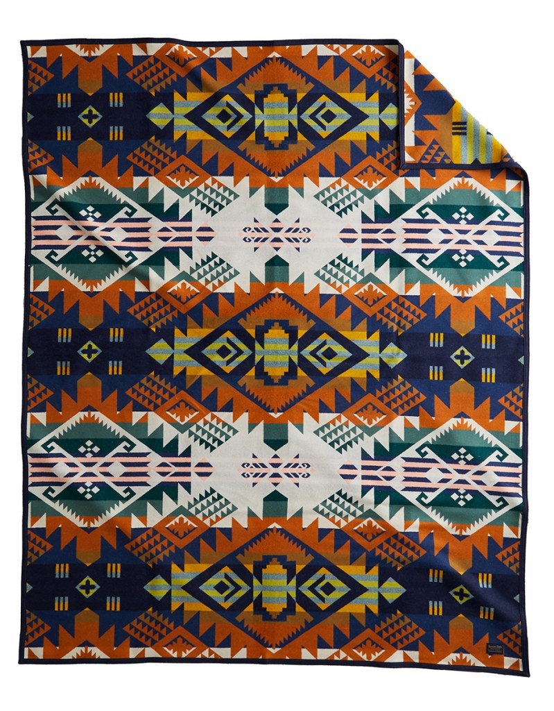 The new 2023 version of the Pendleton Journey West blanket.