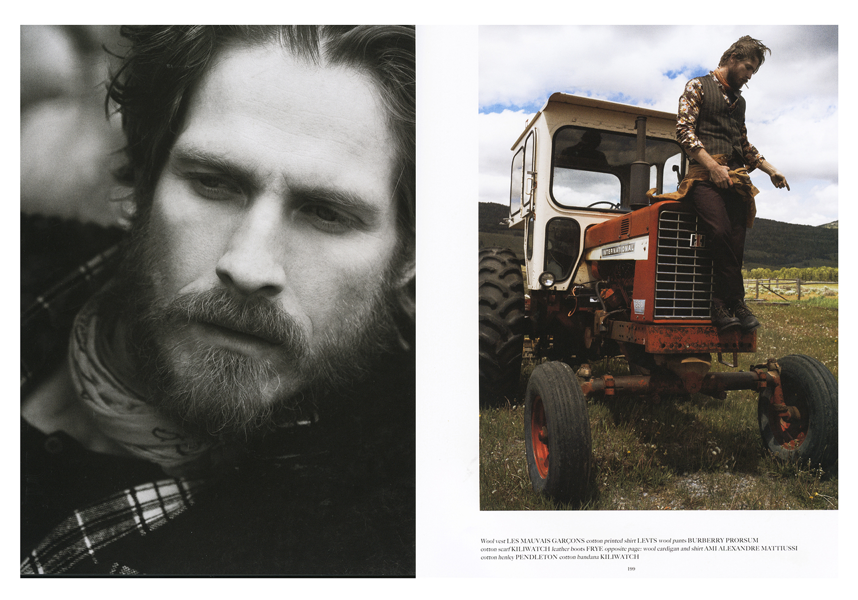 Spread from Fall 2014 Man of the World magazine, featuring Pendleton's Thomas Kay line. 