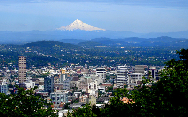 Portland skyline via Wikicommons