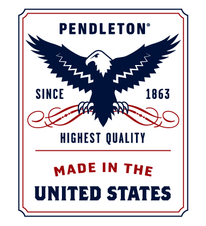 Made in USA logo with eagle for Pendleton