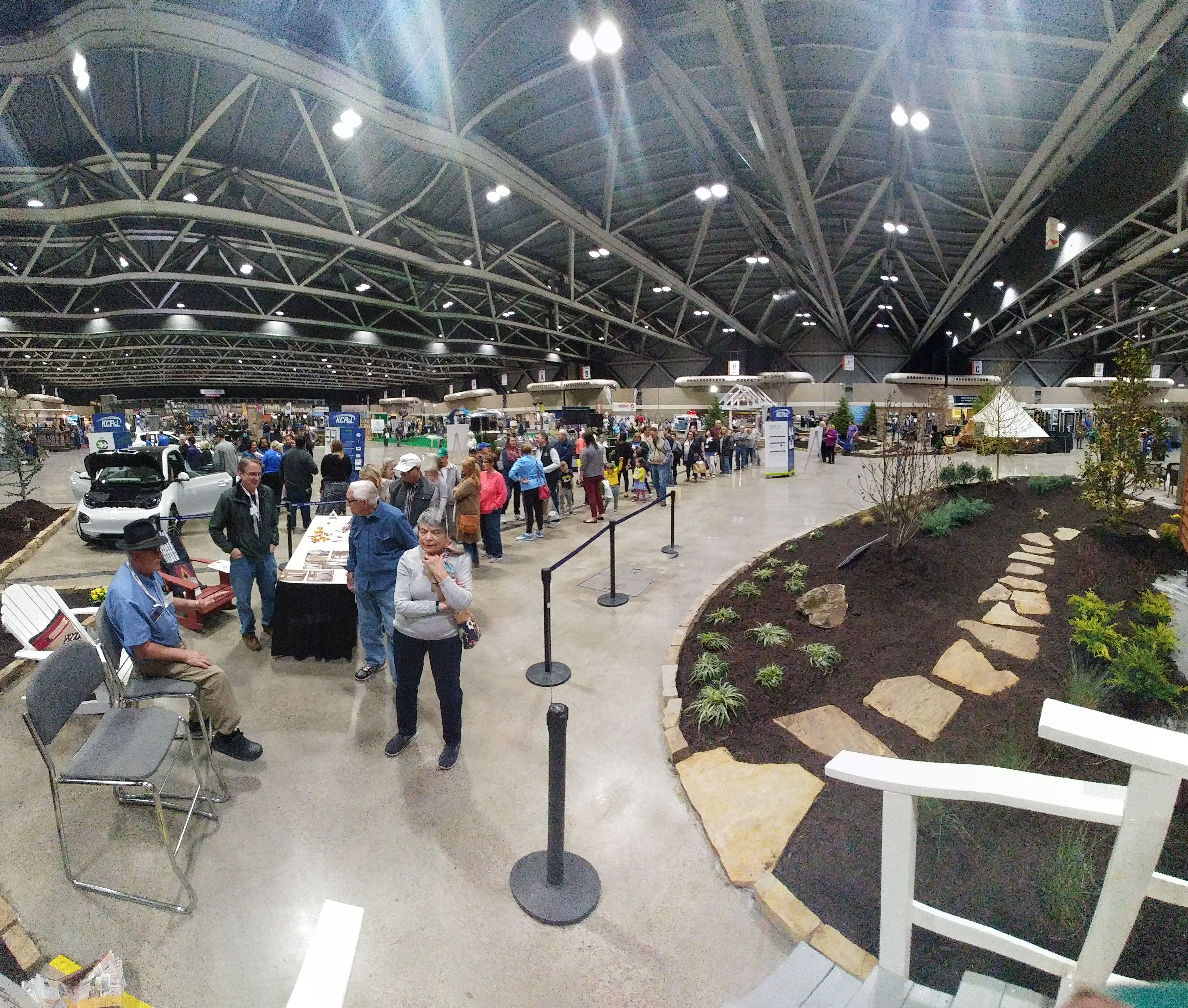 The interior of the Home Builders Show. 