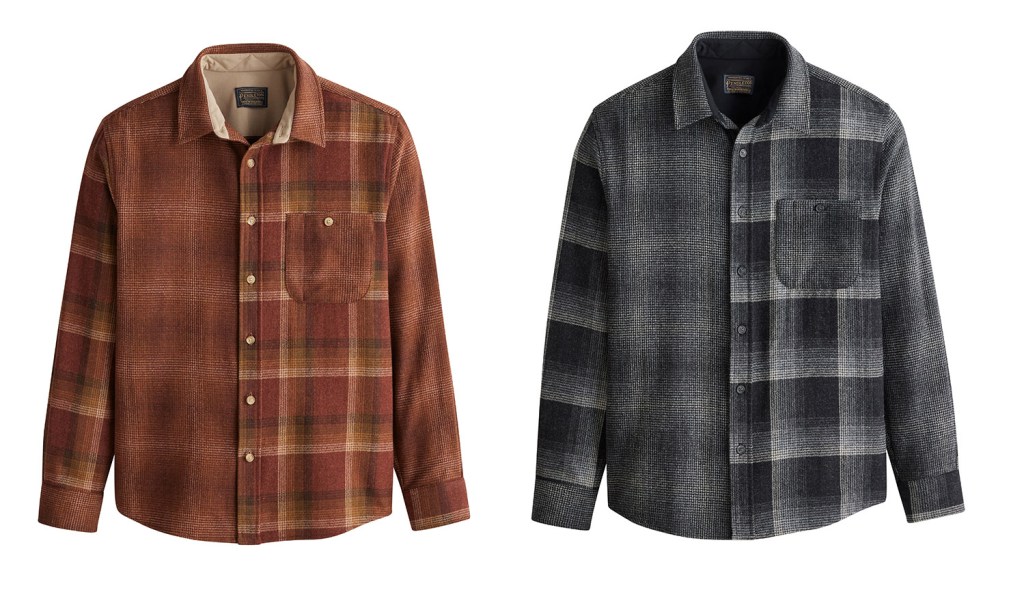 Two men's Centennial Plaid shirts by Pendleton