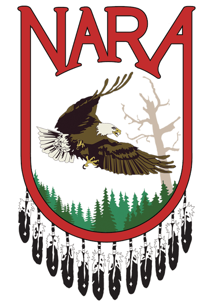 The NARA logo featured a flying eagle.