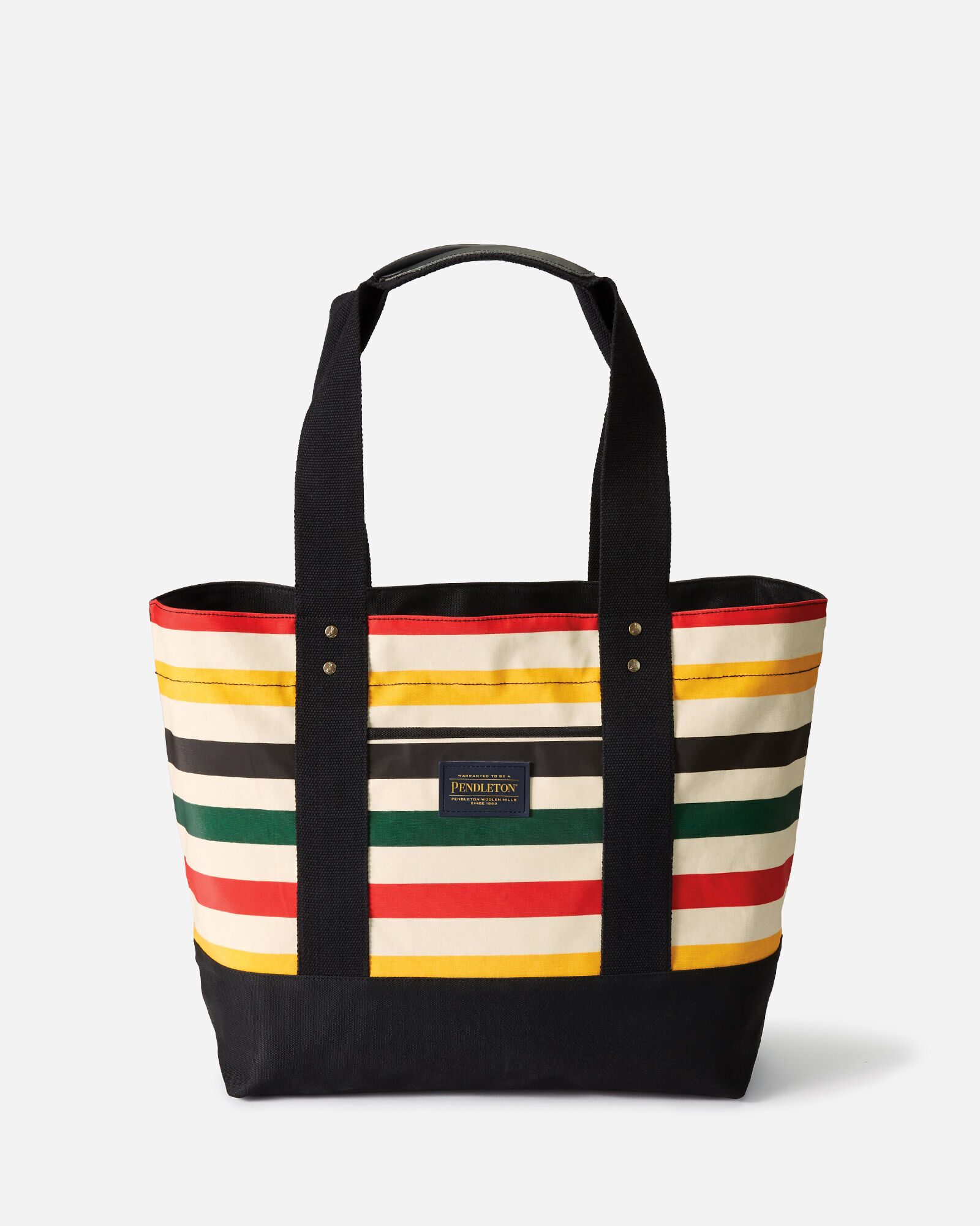 Canopy canvas tote by Pendleton in Glacier stripe