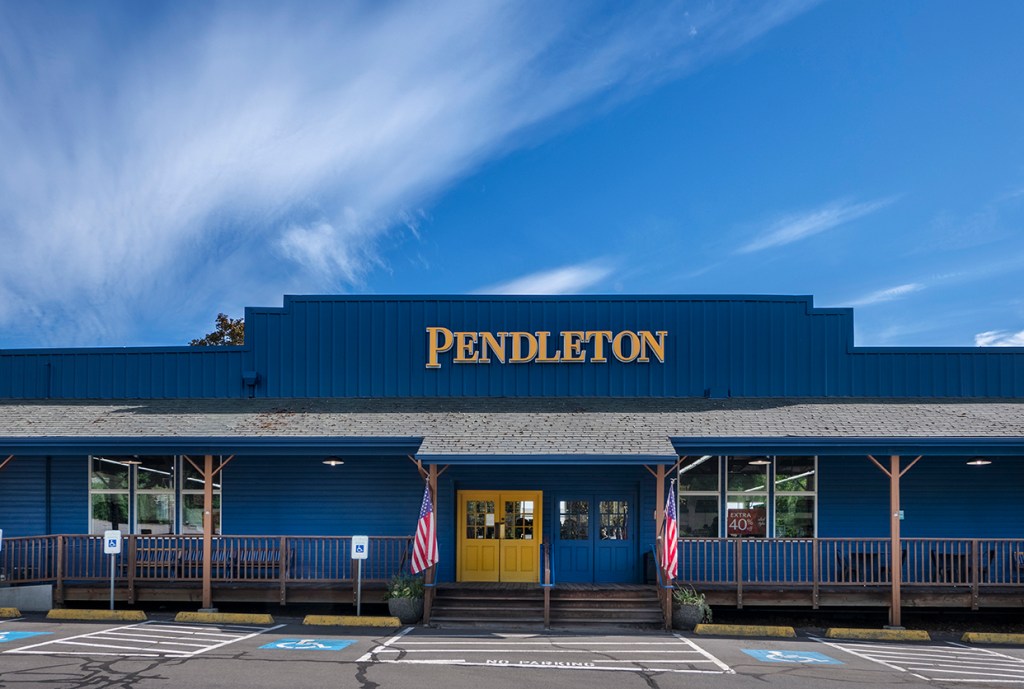 Exterior of the Washougal, Washington Pendleton store. 