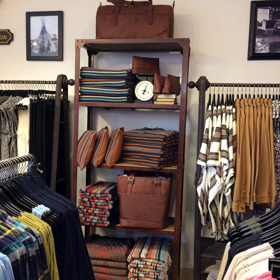 Merchandise on display at the Pendleton store in Eugene, Oregon. 