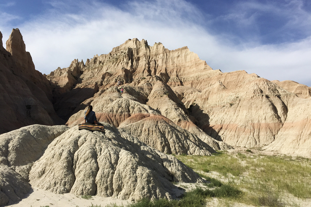 Badlands rock formations