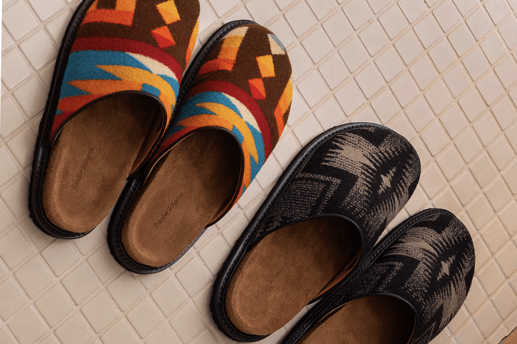 Hender Scheme x Pendleton clogs