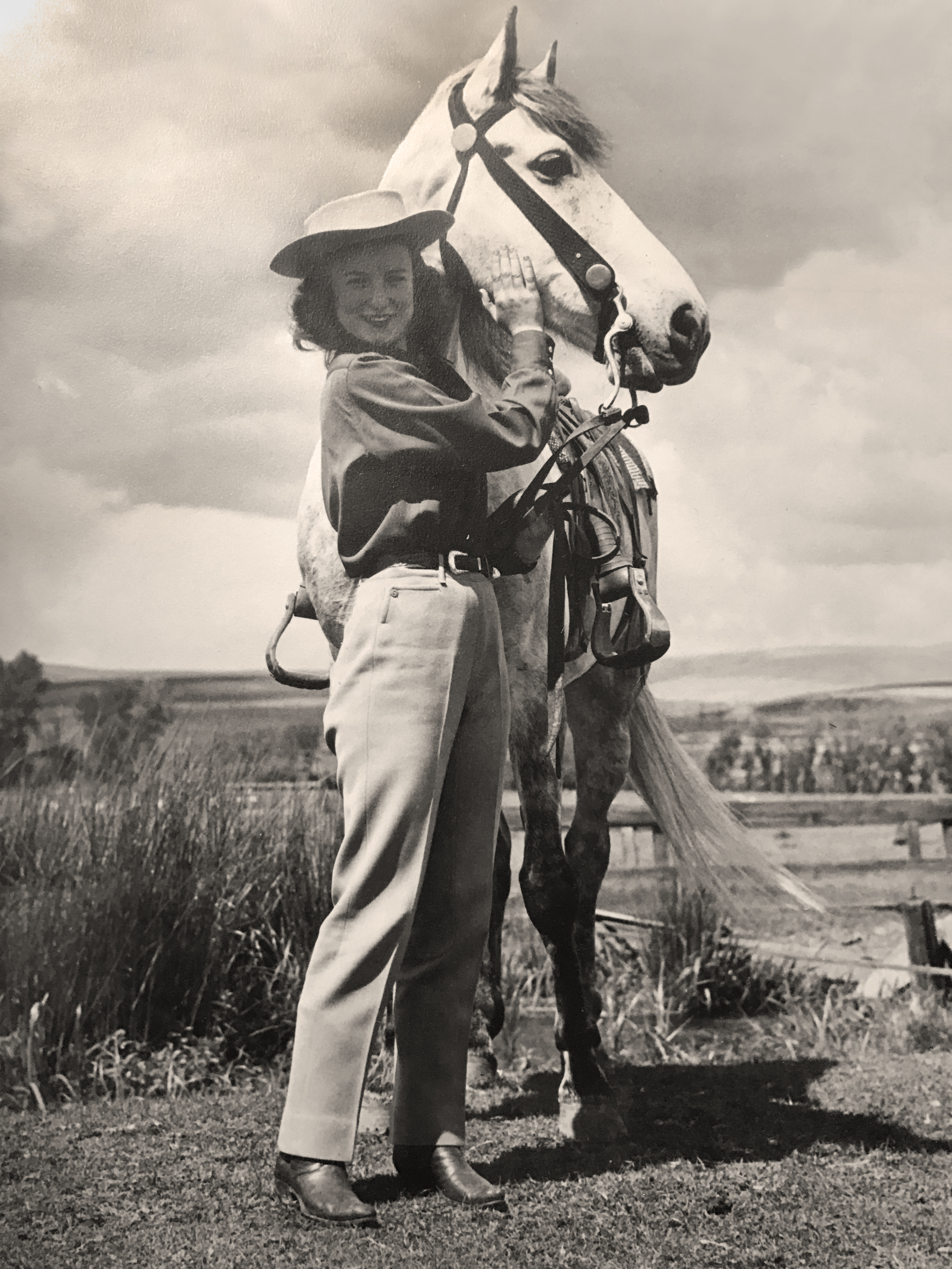 Mea Brock as a Pendleton Round-Up Princess in 1945.