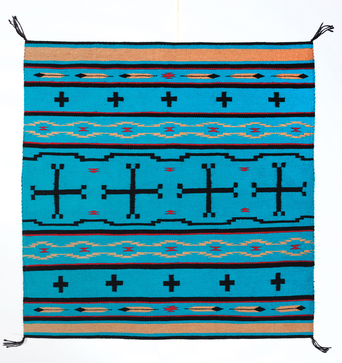 A handwoven Navajo piece