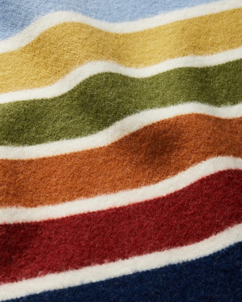 Close view of the stripe for the new Joshua Tree national park blanket