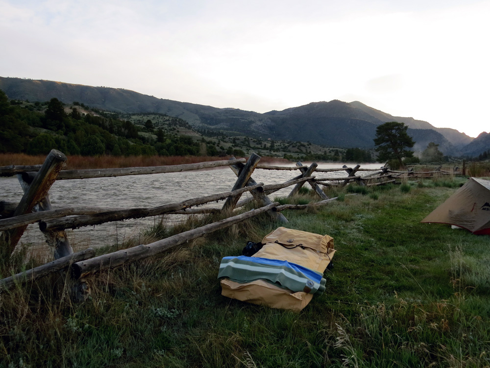 Camping by the river