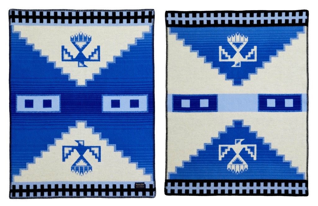 Morning Storm blanket for the COllege Fund, Front and Back