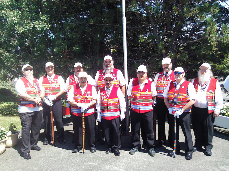 Puyallup veterans in the Grateful Nation vests.