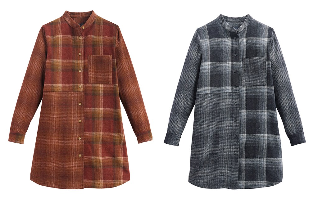 Two shirtdresses in Centennial Plaid by Pendleton