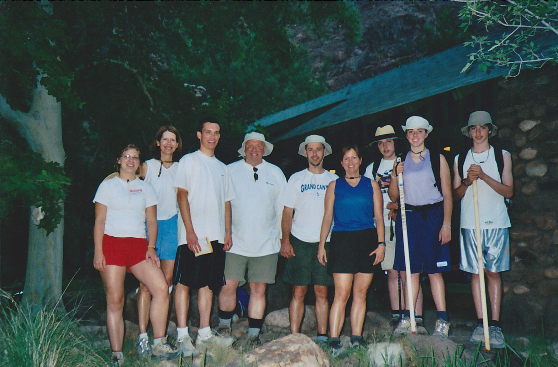 A Family gathering at Grand Canyon Phantom ranch