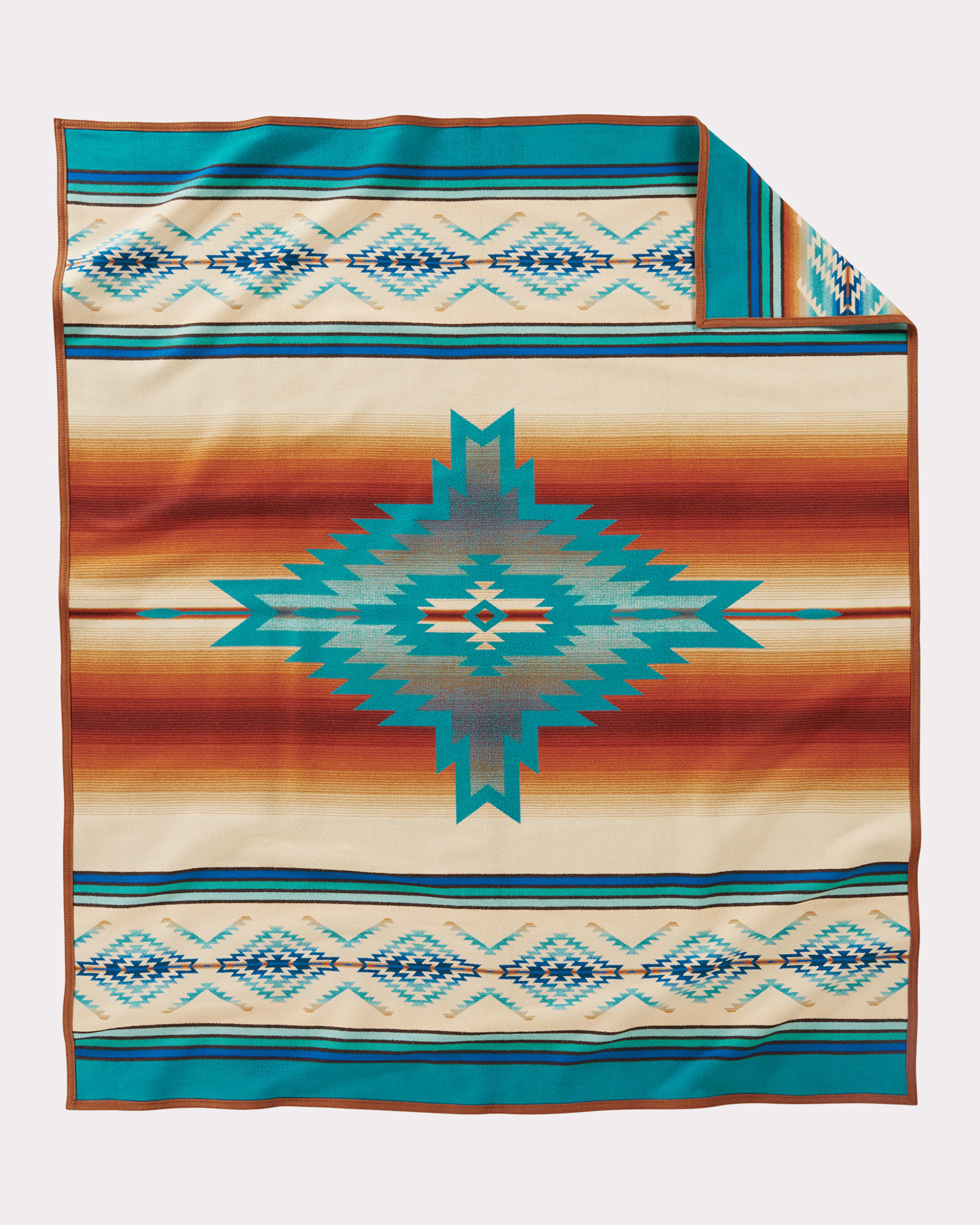 Reverse of the Pendleton Pagosa Springs blankets.