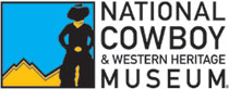 Logo for the National Cowboy and Western Heritage Museum in Oklahoma City, Oklahoma, which features a silhouette of Jackson Sundown.