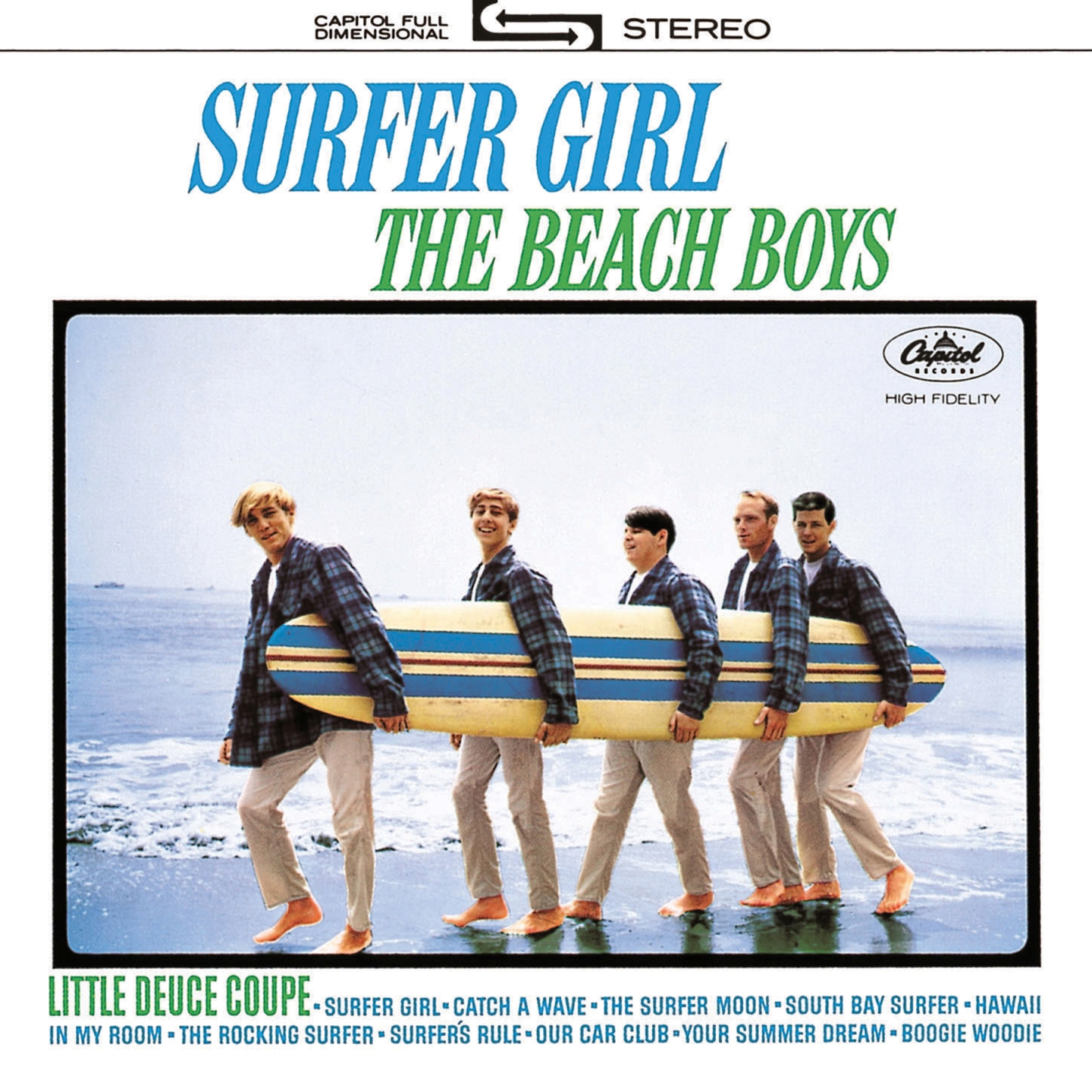 Cover of the SURFER GIRL album by the Beach Boys