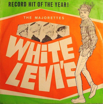 The cover of "White Levi's," a 45 released by the Majorettes.