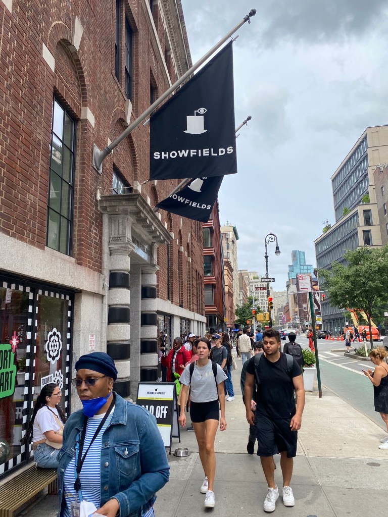 The entrance to Showfield's in NoHo, NYC.