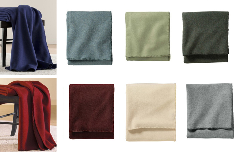 all eco-wise wool solid color bed blankets