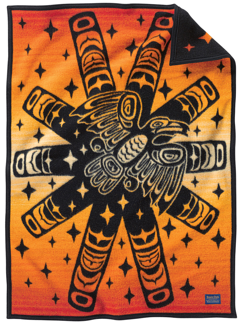 Pendleton Raven Sunburst child-sized blanket.