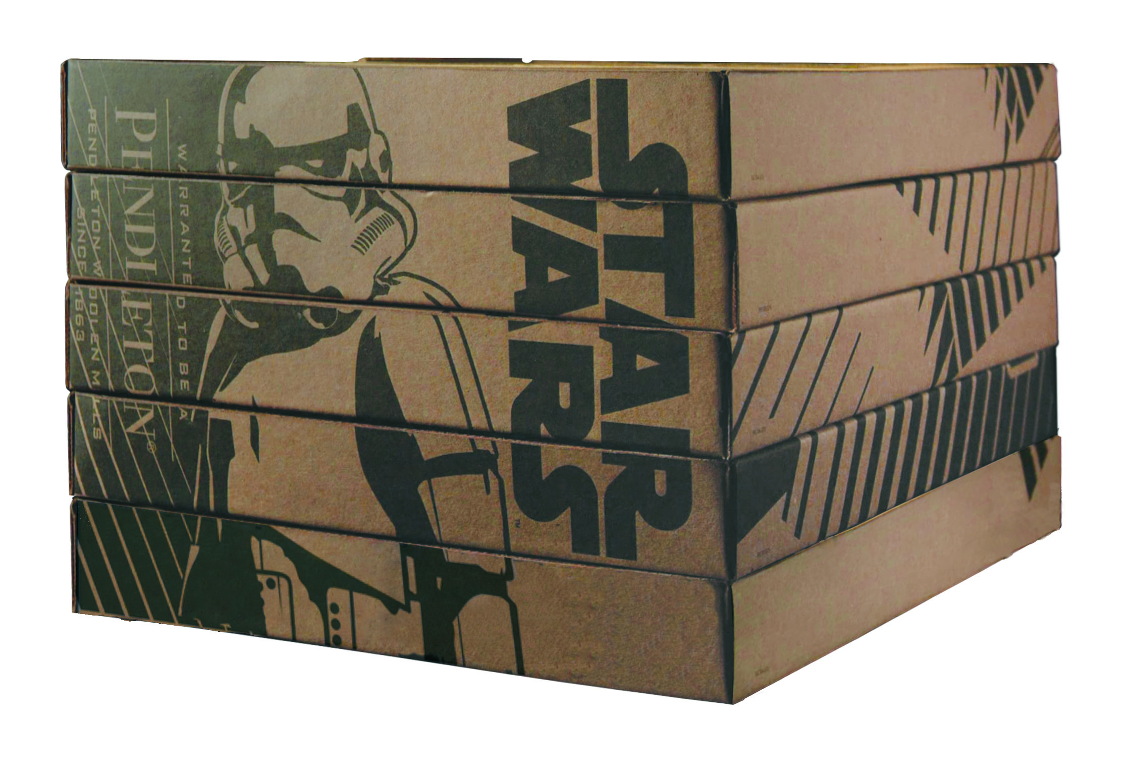 Special stacking boxes for Star Wars blankets