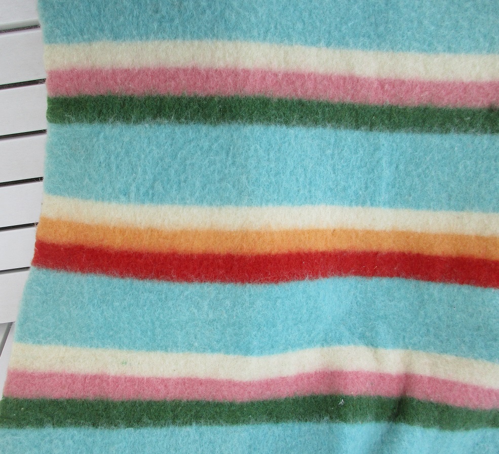 A closer view of the stripes on the 1926 debut of the Pendleton Zion National Park blanket.